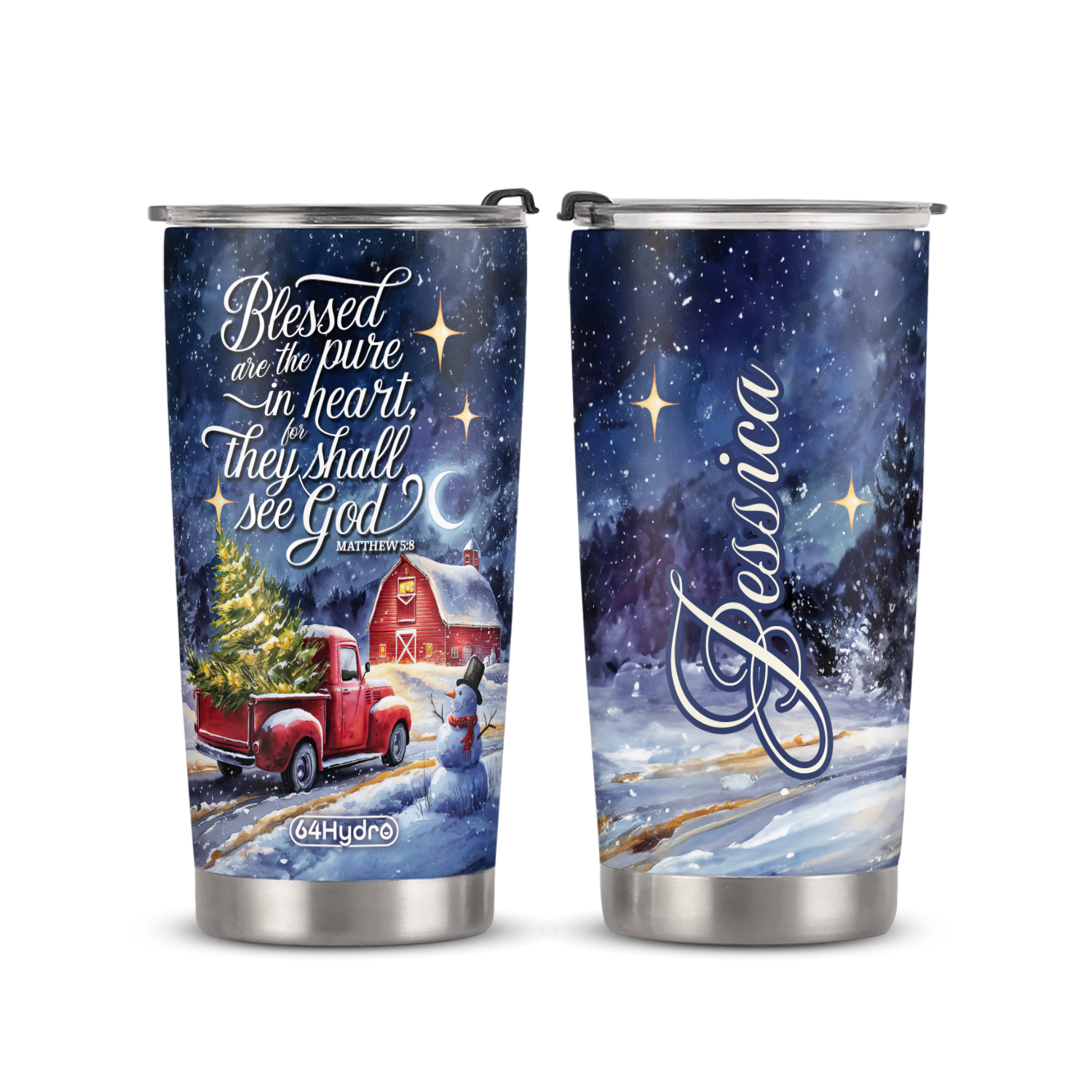 Blessed Are The Pure In Heart For They Shall See God Matthew 5 8 ANRZ04110516UH Stainless Steel Tumbler