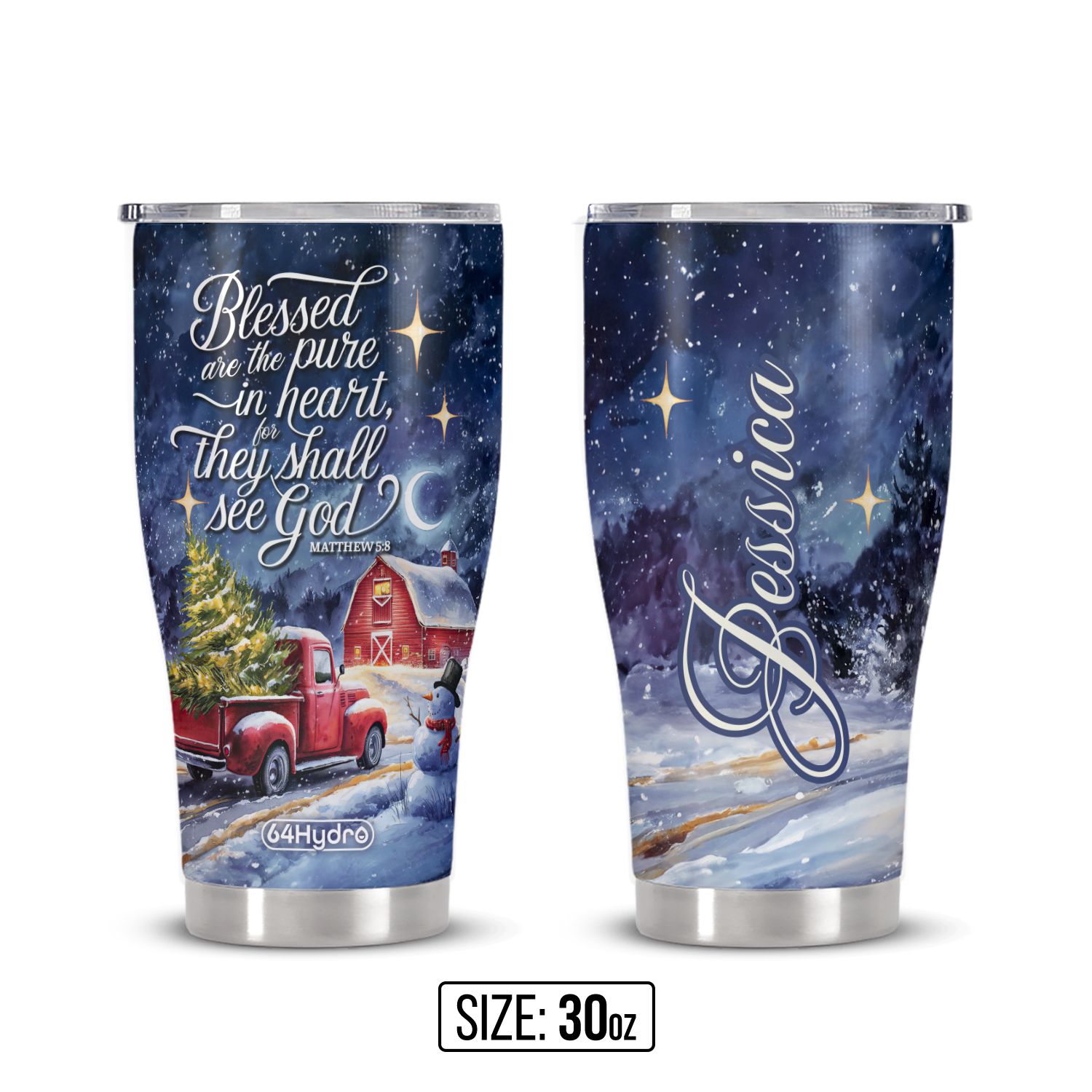 Blessed Are The Pure In Heart For They Shall See God Matthew 5 8 ANRZ04110516UH Stainless Steel Tumbler