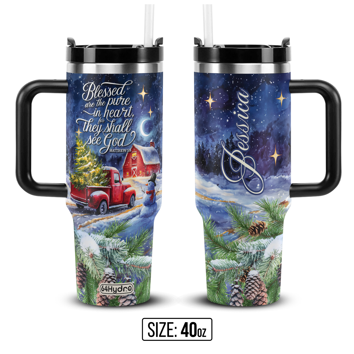 Blessed Are The Pure In Heart For They Shall See God Matthew 5 8 ANRZ04110516UH Stainless Steel Tumbler