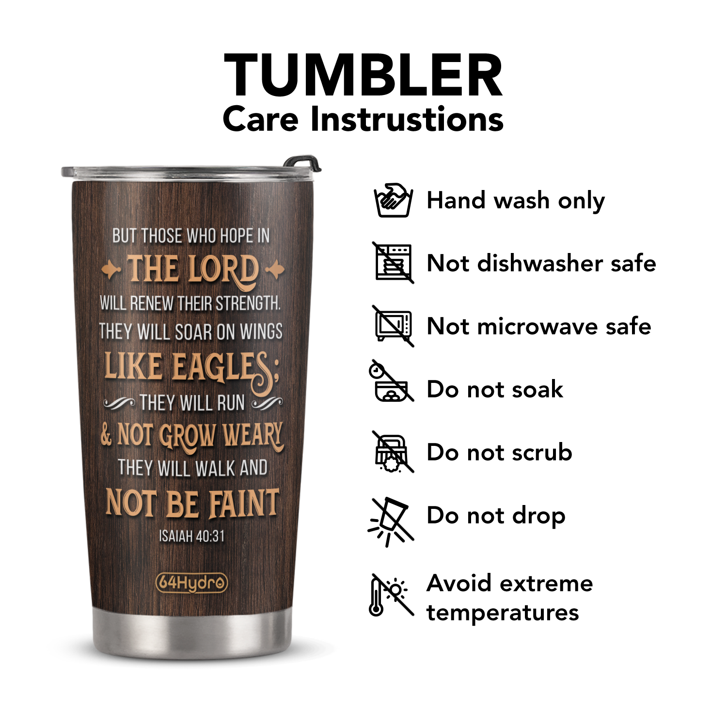 But Those Who Hope In The Lord Isaiah 40 31 ANRZ04113810EF Stainless Steel Tumbler