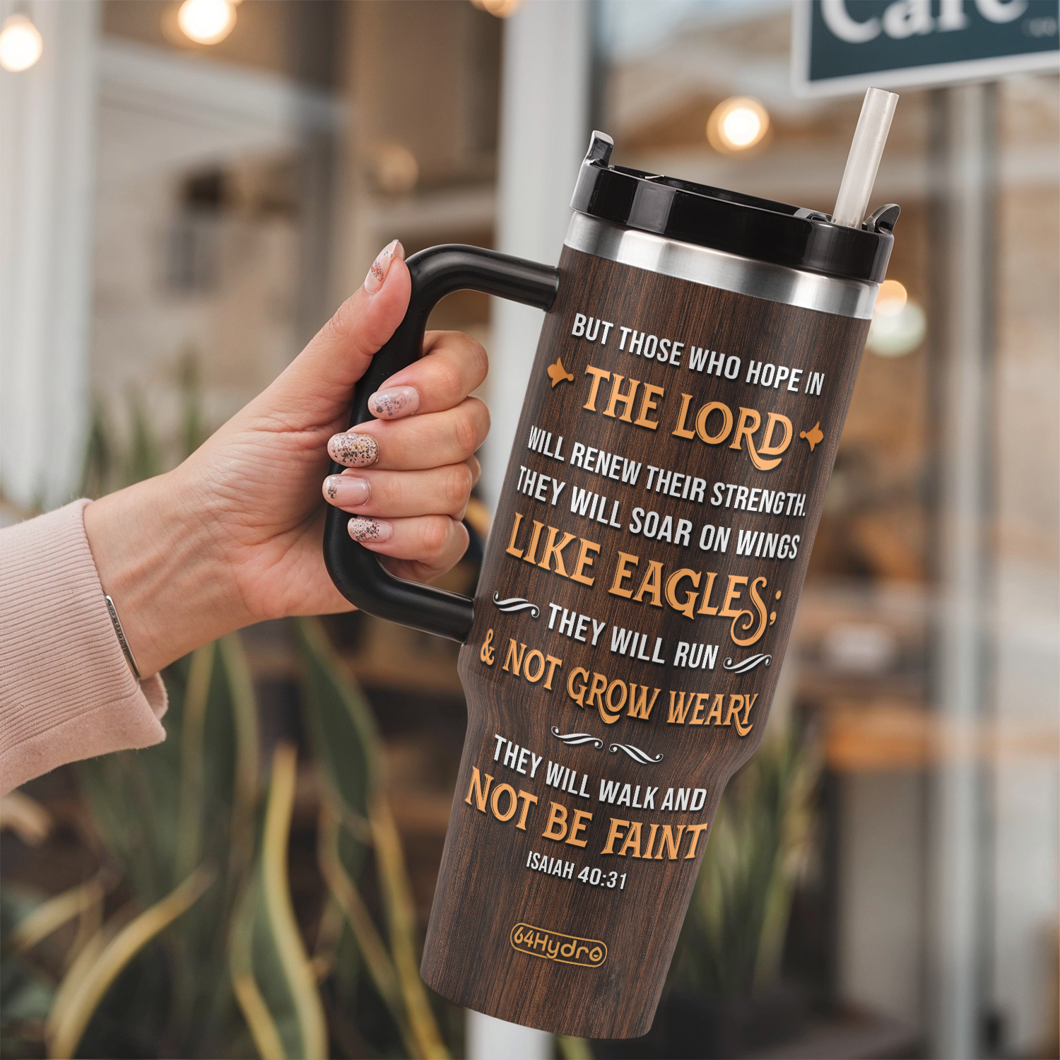 But Those Who Hope In The Lord Isaiah 40 31 ANRZ04113810EF Stainless Steel Tumbler