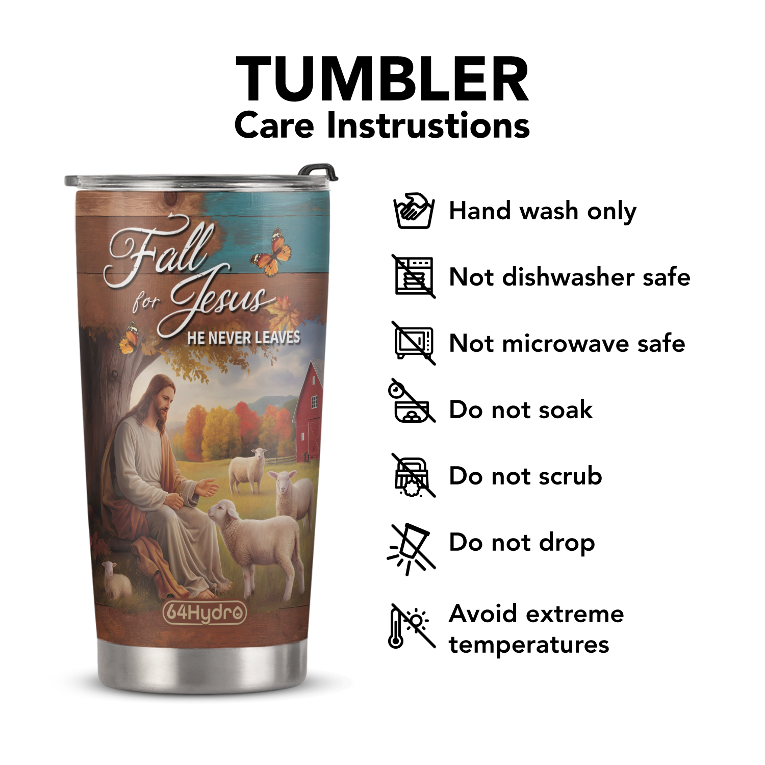 Fall For Jesus ANRZ04116151FD Stainless Steel Tumbler