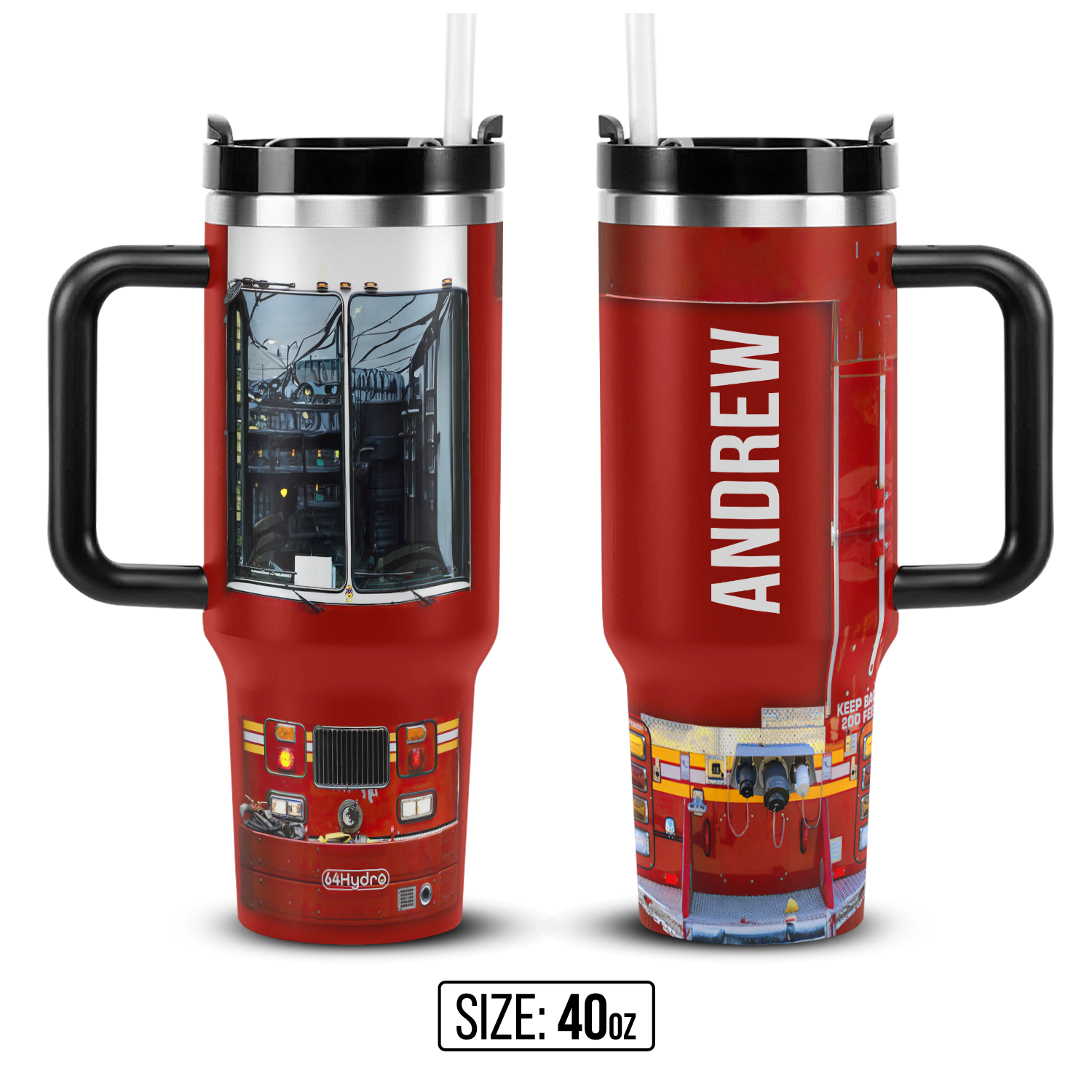 Firetruck Firefighter ANRZ04119241VP Stainless Steel Tumbler