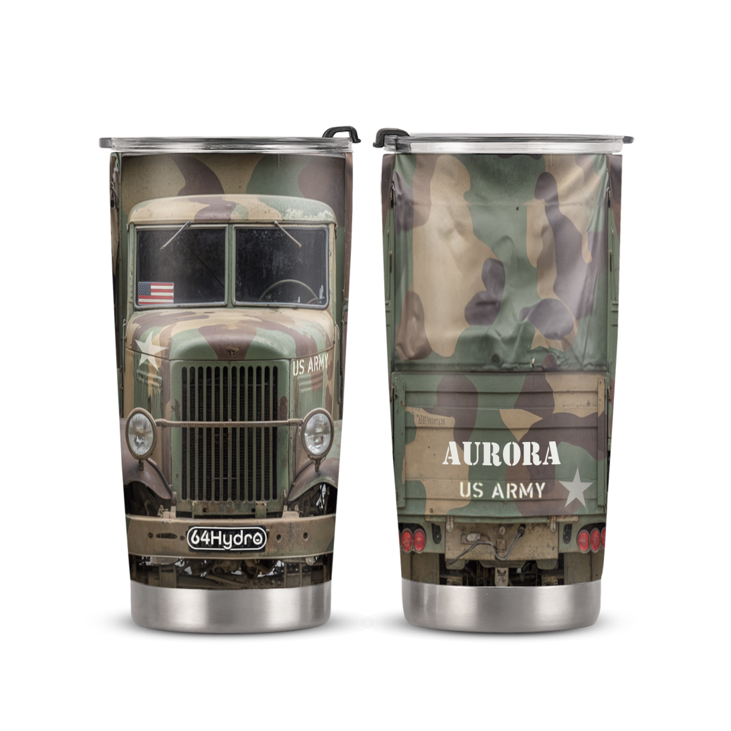 Military Truck ANRZ04114566HH Stainless Steel Tumbler