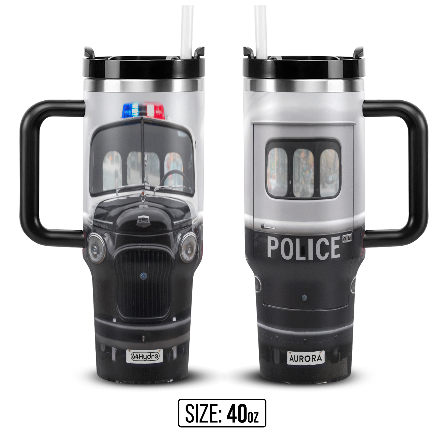 Police Transport ANRZ04116636WF Stainless Steel Tumbler