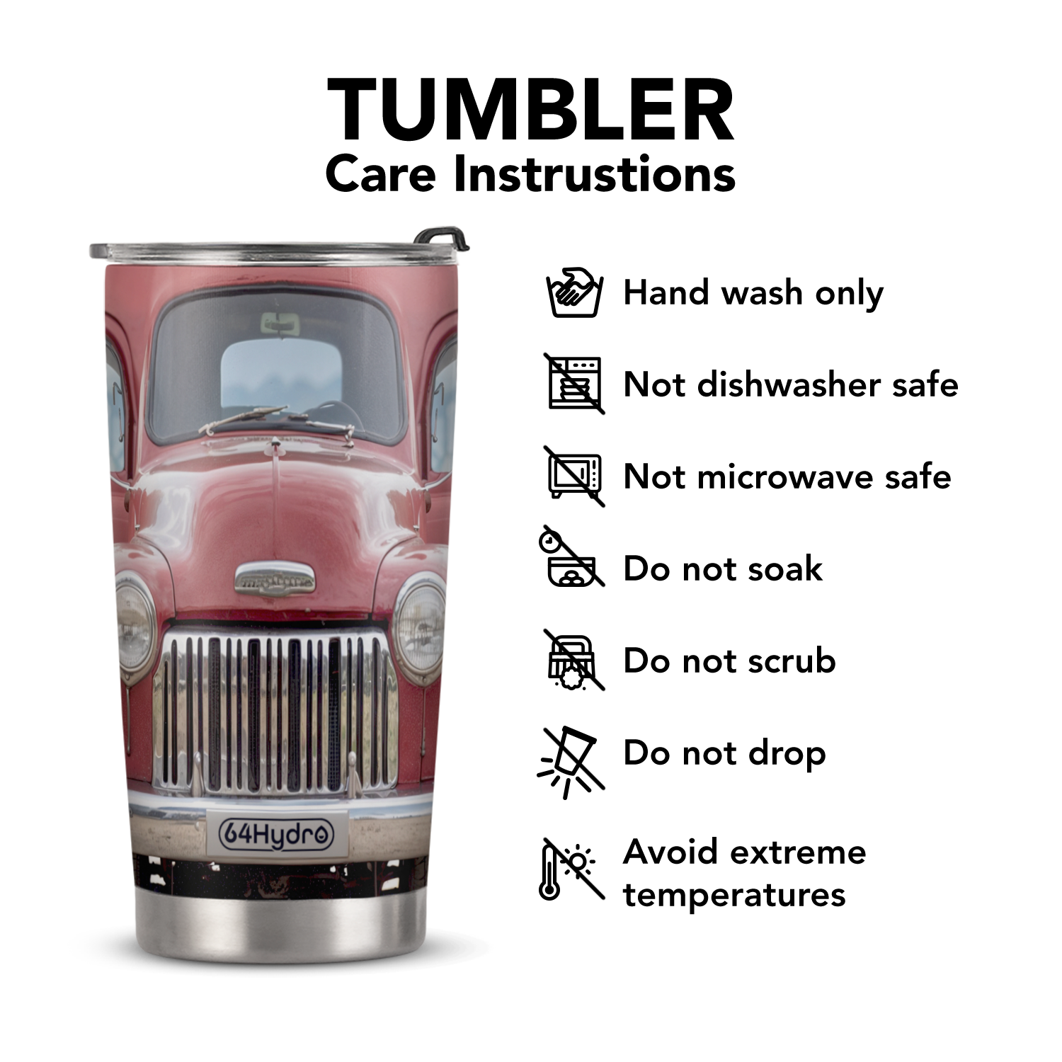 Red Truck ANRZ04115885BR Stainless Steel Tumbler