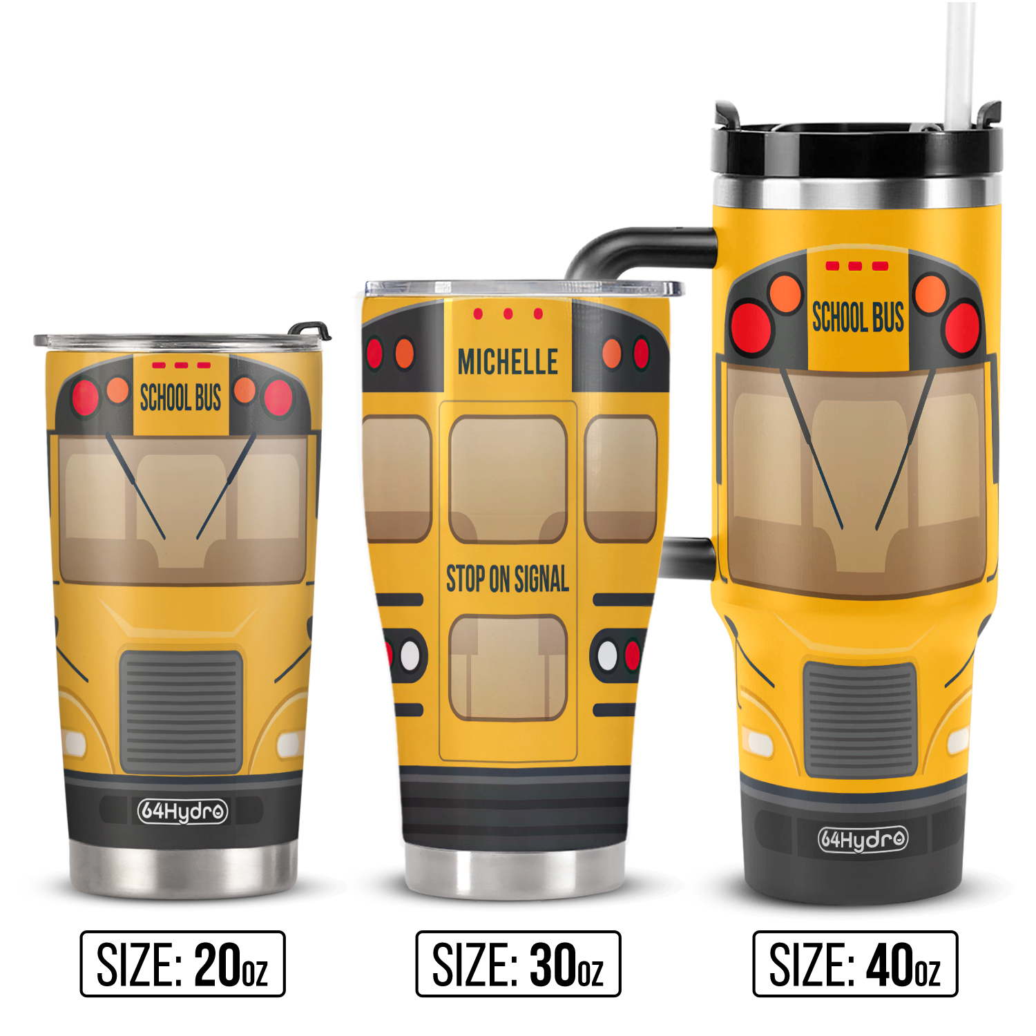 School Bus Kid ANRZ04113241FI Stainless Steel Tumbler