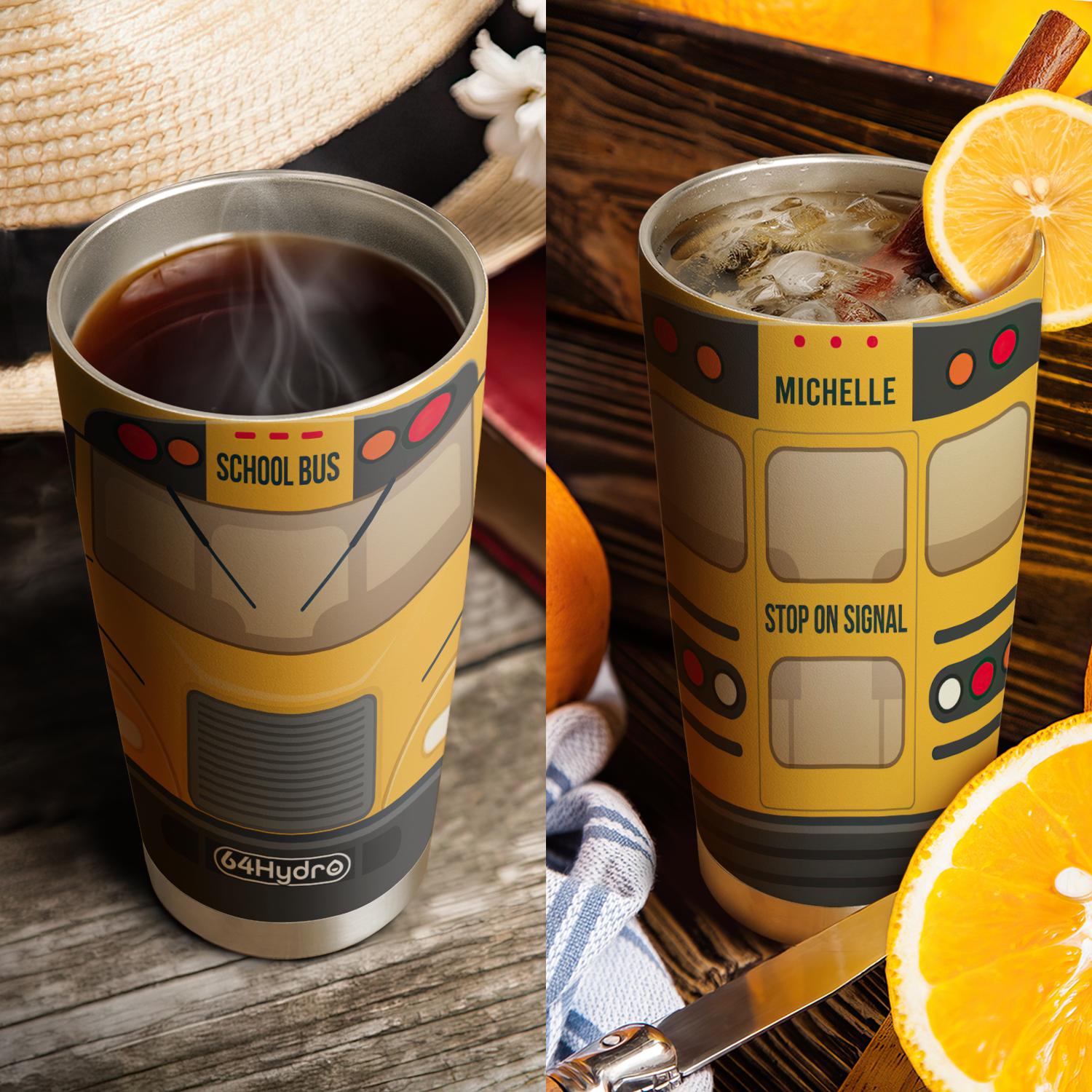 School Bus Kid ANRZ04113241FI Stainless Steel Tumbler