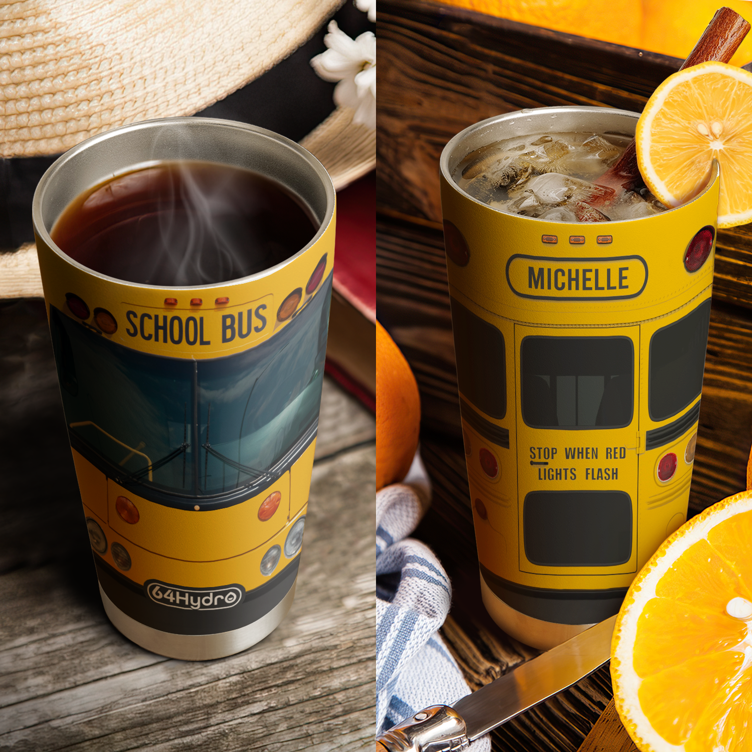 School Bus Lover ANRZ04114036KG Stainless Steel Tumbler