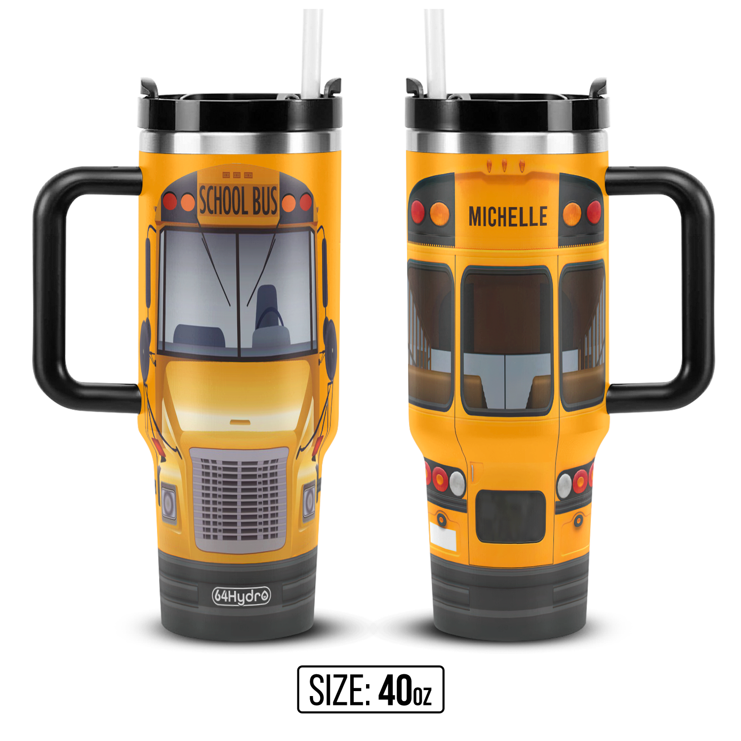 School Bus ANRZ04115289AE Stainless Steel Tumbler