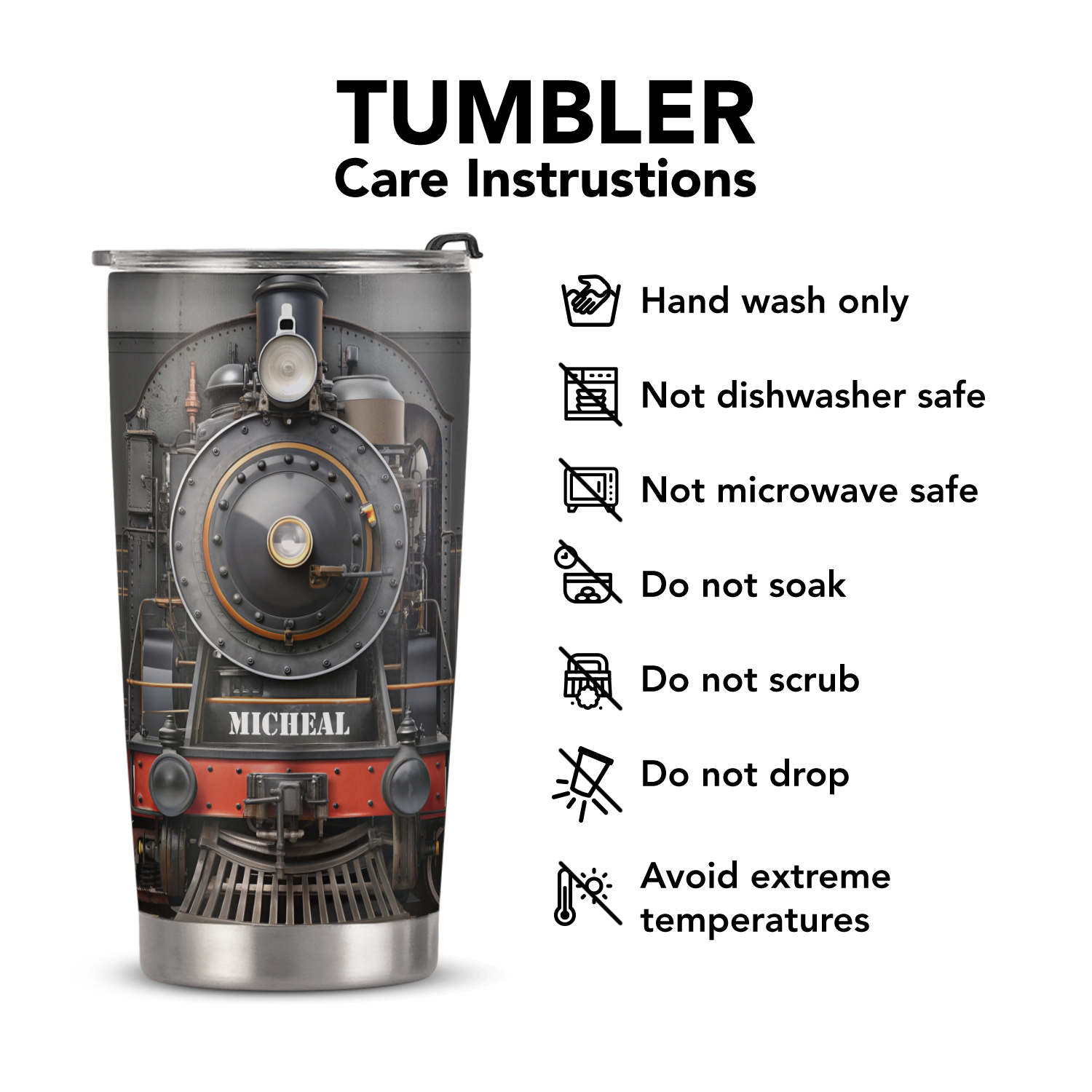 Steam Train ANRZ04118764JK Stainless Steel Tumbler