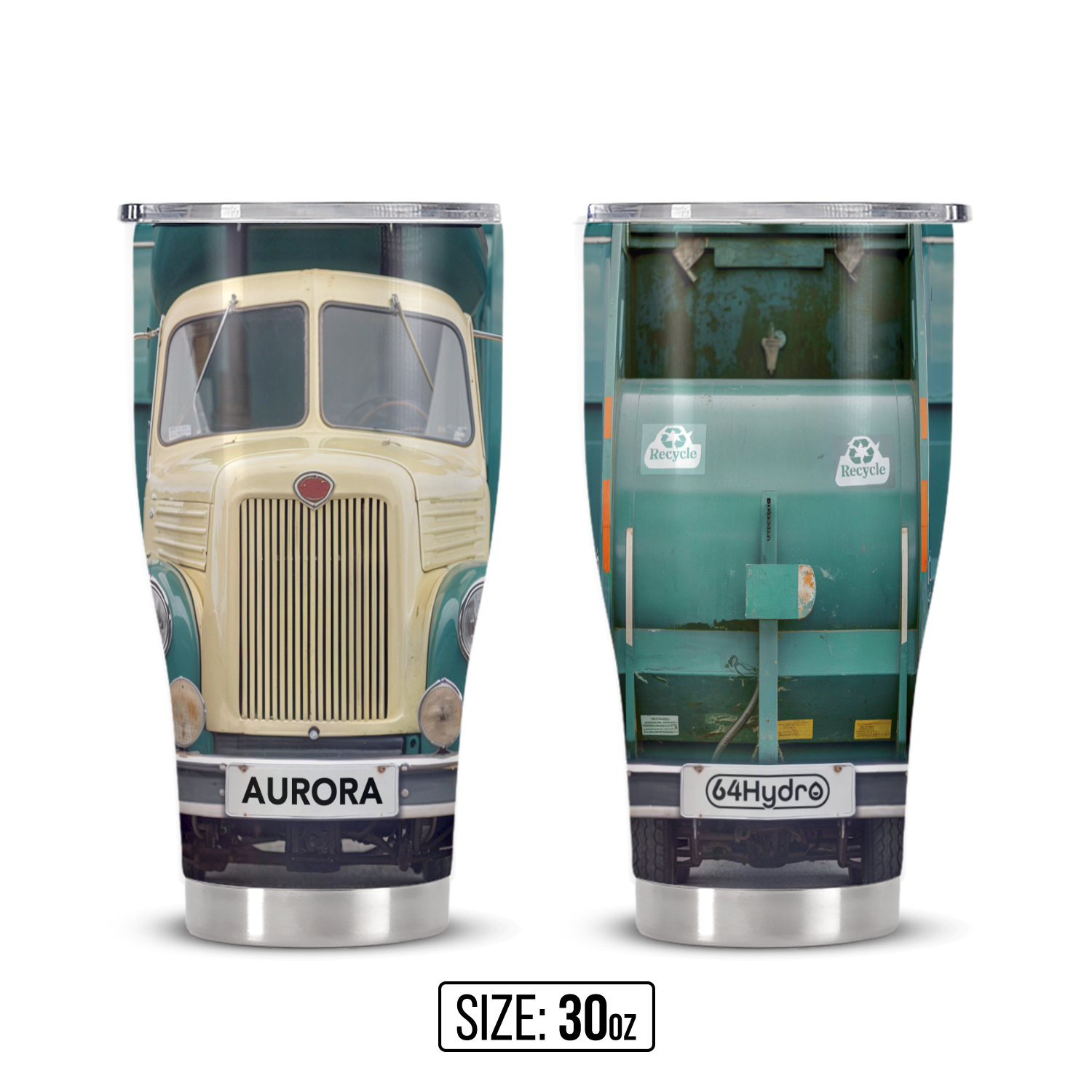 Vintage Garbage Truck ANRZ04113842GI Stainless Steel Tumbler