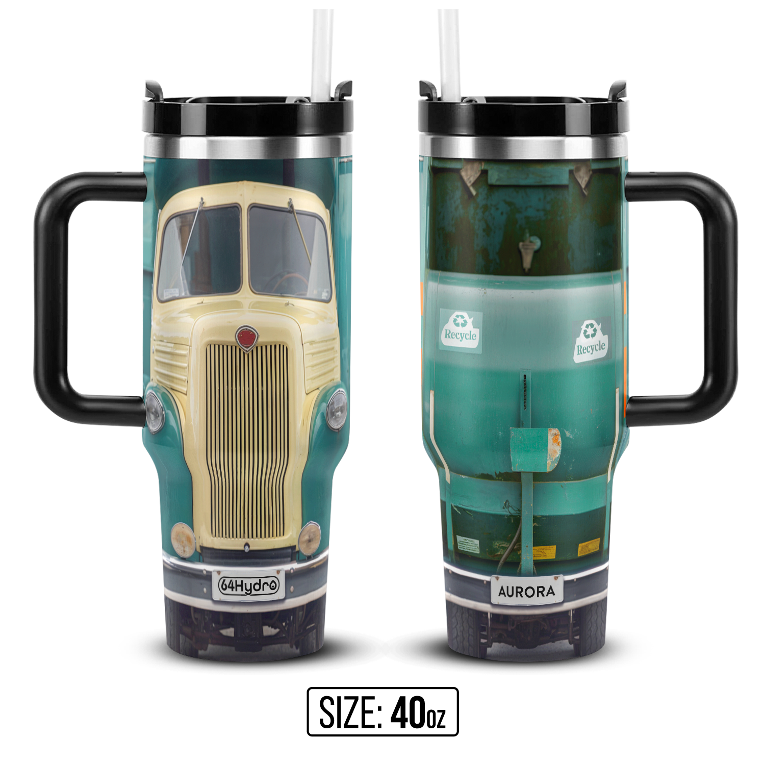 Vintage Garbage Truck ANRZ04113842GI Stainless Steel Tumbler
