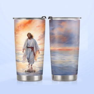 Jesus Walking On The Beach HTRZ31086550LD Stainless Steel Tumbler