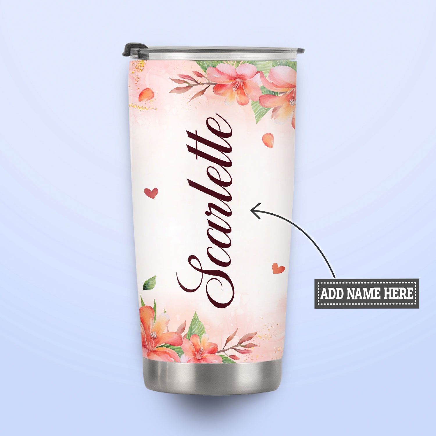 Just A Girl Who Loves Flamingos DNRZ280623828 Stainless Steel Tumbler