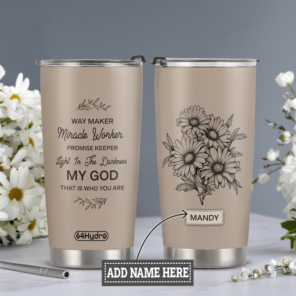 Way Maker Miracle Worker Daisy ANRZ04113007KJ Stainless Steel Tumbler