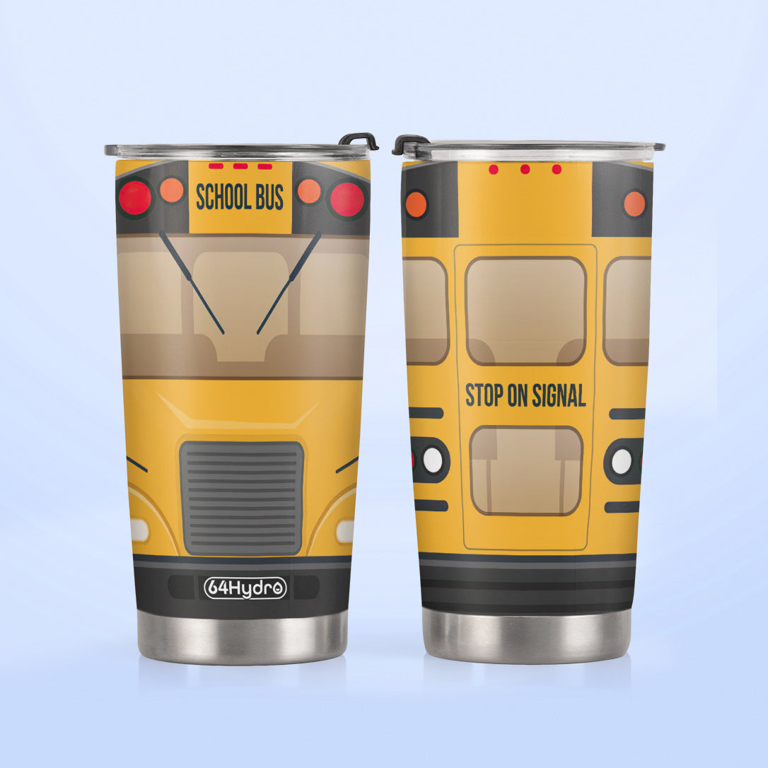 School Bus Kid HTRZ02107855ZN Stainless Steel Tumbler