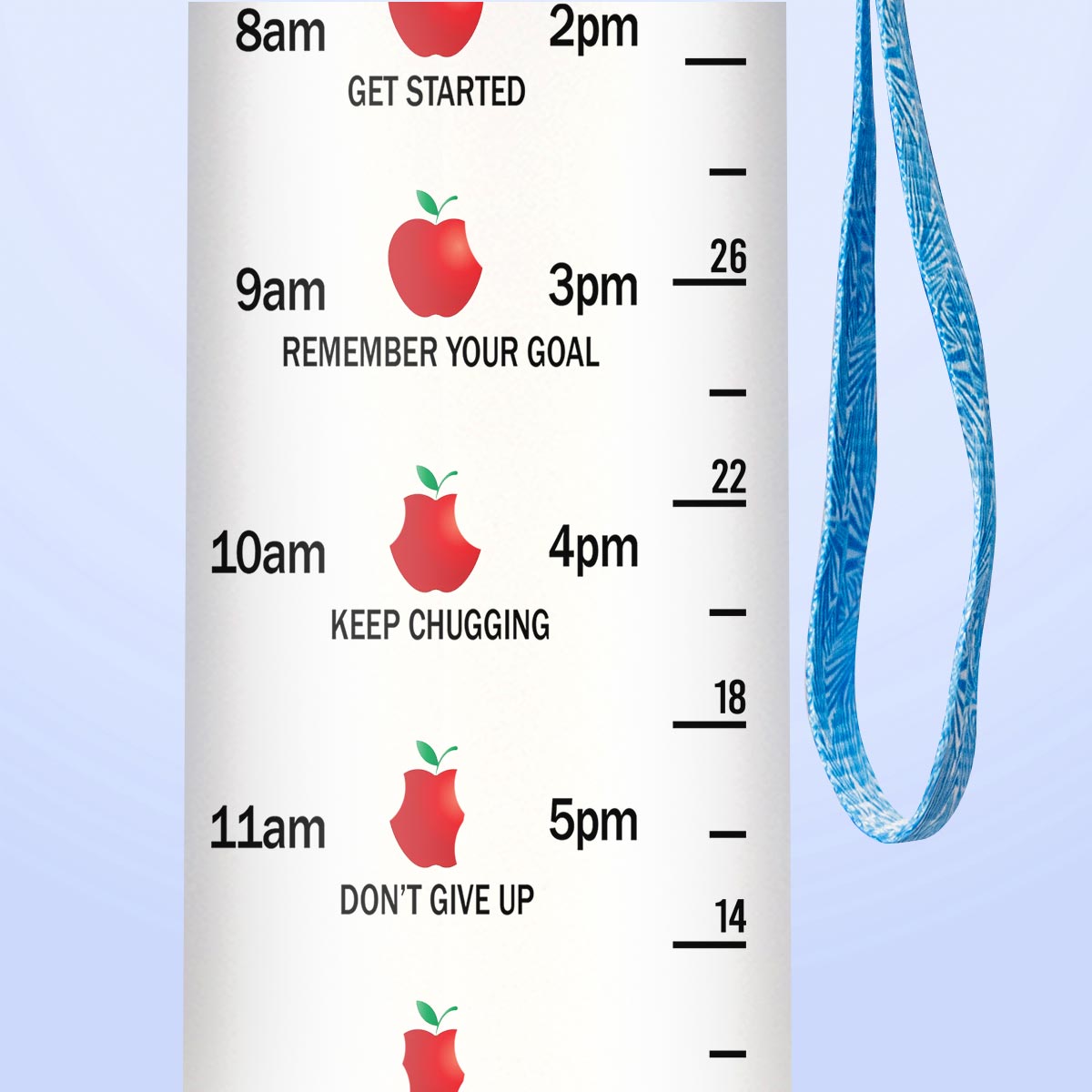 Teacher Nutrition Facts HTRZ10082560FU Water Tracker Bottle