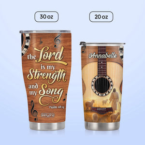 The Lord Is My Strength And My Song Psalm 118 14 NNRZ300623644 Stainless Steel Tumbler
