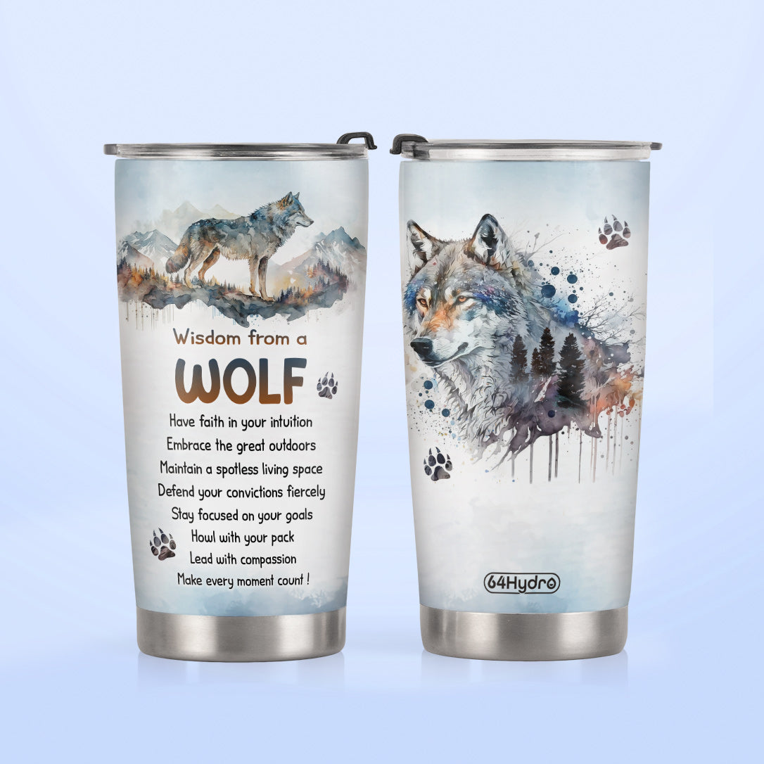 Wisdom From A Wolf DNRZ300623557 Stainless Steel Tumbler