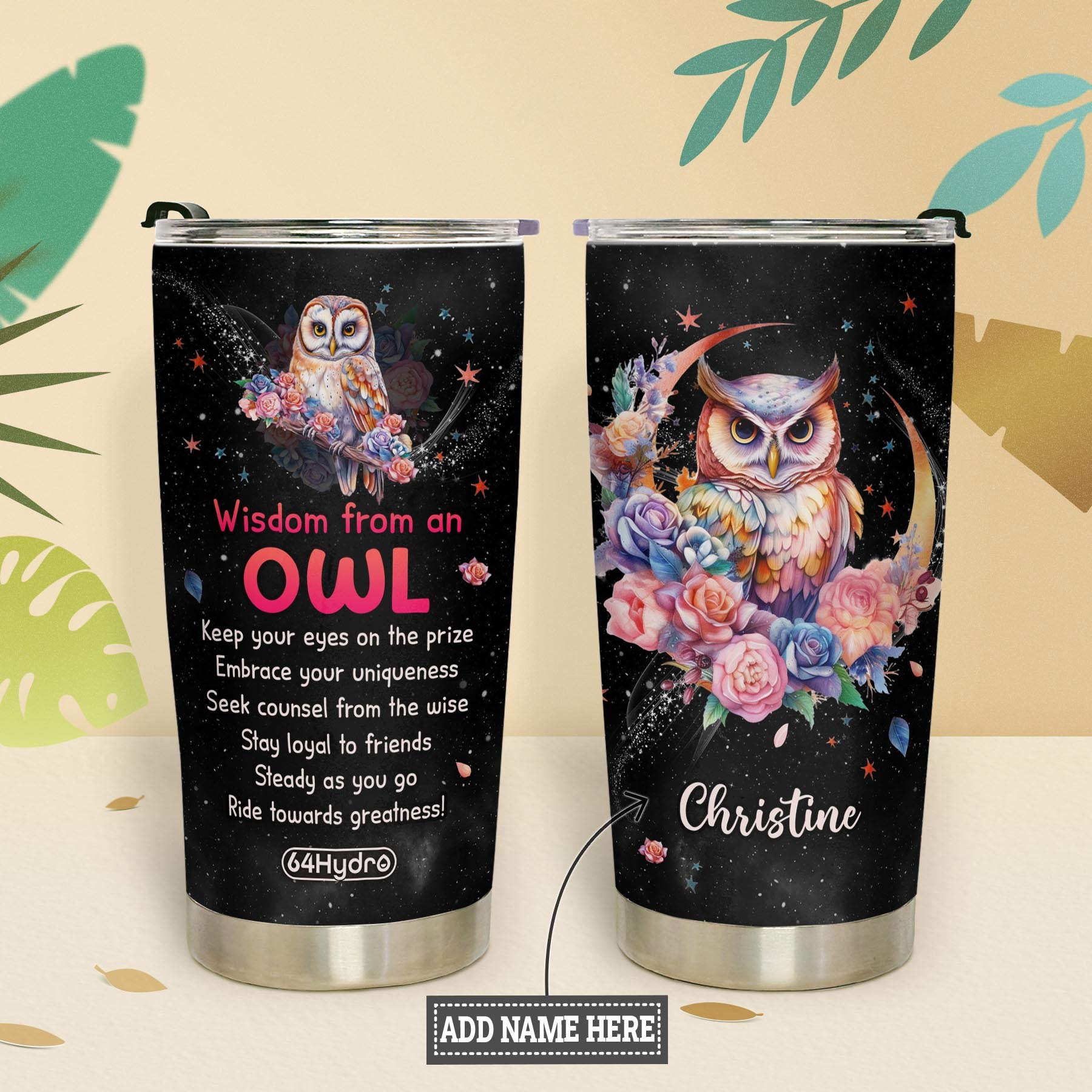 Wisdom From An Owl NNRZ300623049 Stainless Steel Tumbler