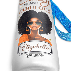 A Black Queen Should Be Two Things Classy And Fabulous HTRZ11087815YB Water Tracker Bottle