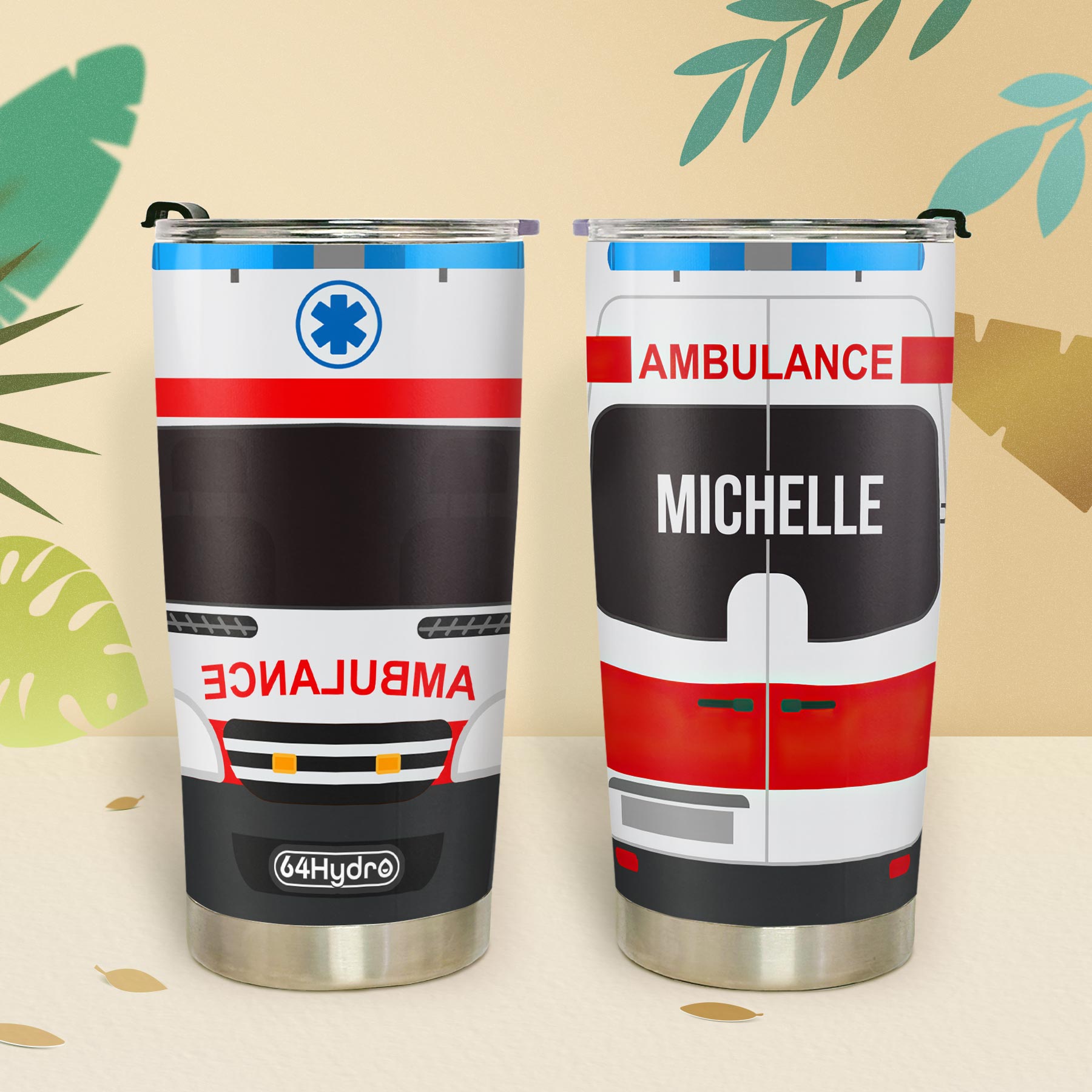 Ambulance Van HTRZ02108189NU Stainless Steel Tumbler