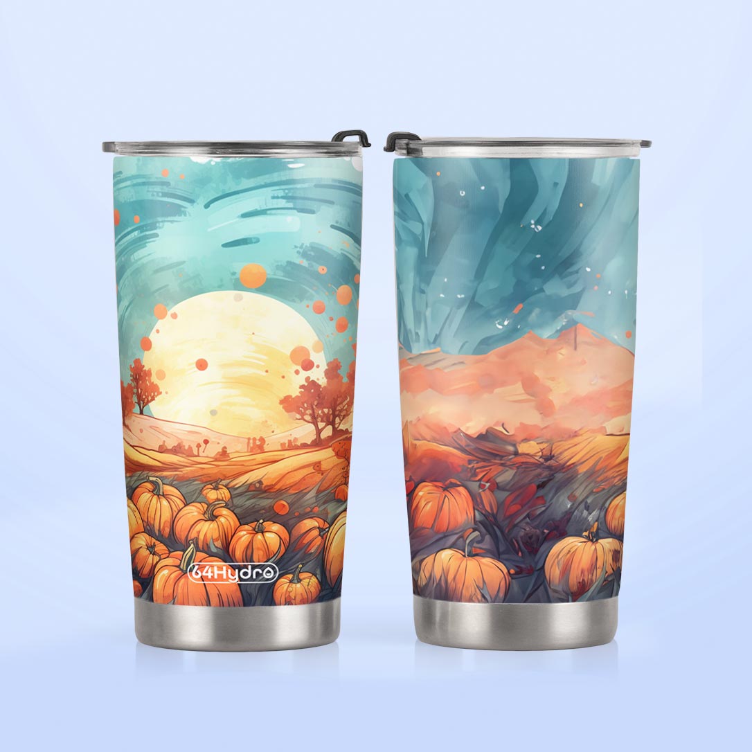 Autumn Pumpkin Field HTRZ31087328EO Stainless Steel Tumbler