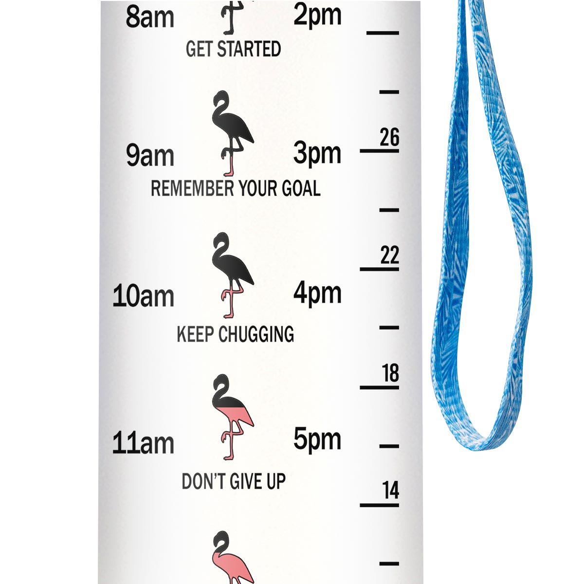 Be A Flamingo In A Flock Of Pigeons HTRZ10089455LG Water Tracker Bottle