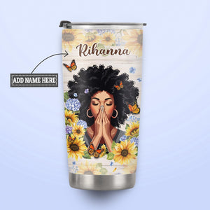 Black Woman God Says You Are NNRZ270623029 Stainless Steel Tumbler