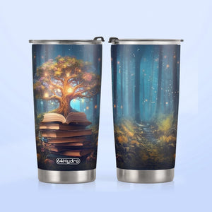 Books In The Forest HTRZ19098206WT Stainless Steel Tumbler