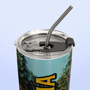 Camping Quilling Art HTRZ25095861TV Stainless Steel Tumbler