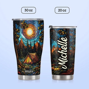 Camping Stained Glass HTRZ25092147TT Stainless Steel Tumbler