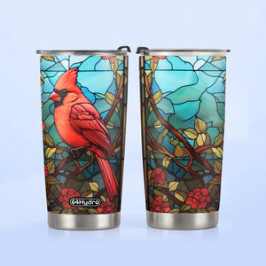 Cardinal Stained Glass Style HTRZ19092337MJ Stainless Steel Tumbler