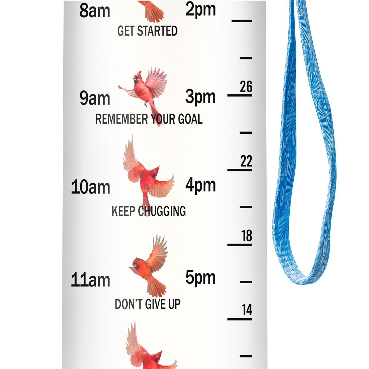 Cardinal When You Believe Beyond What Your Eyes Can See HTRZ10086947BT Water Tracker Bottle