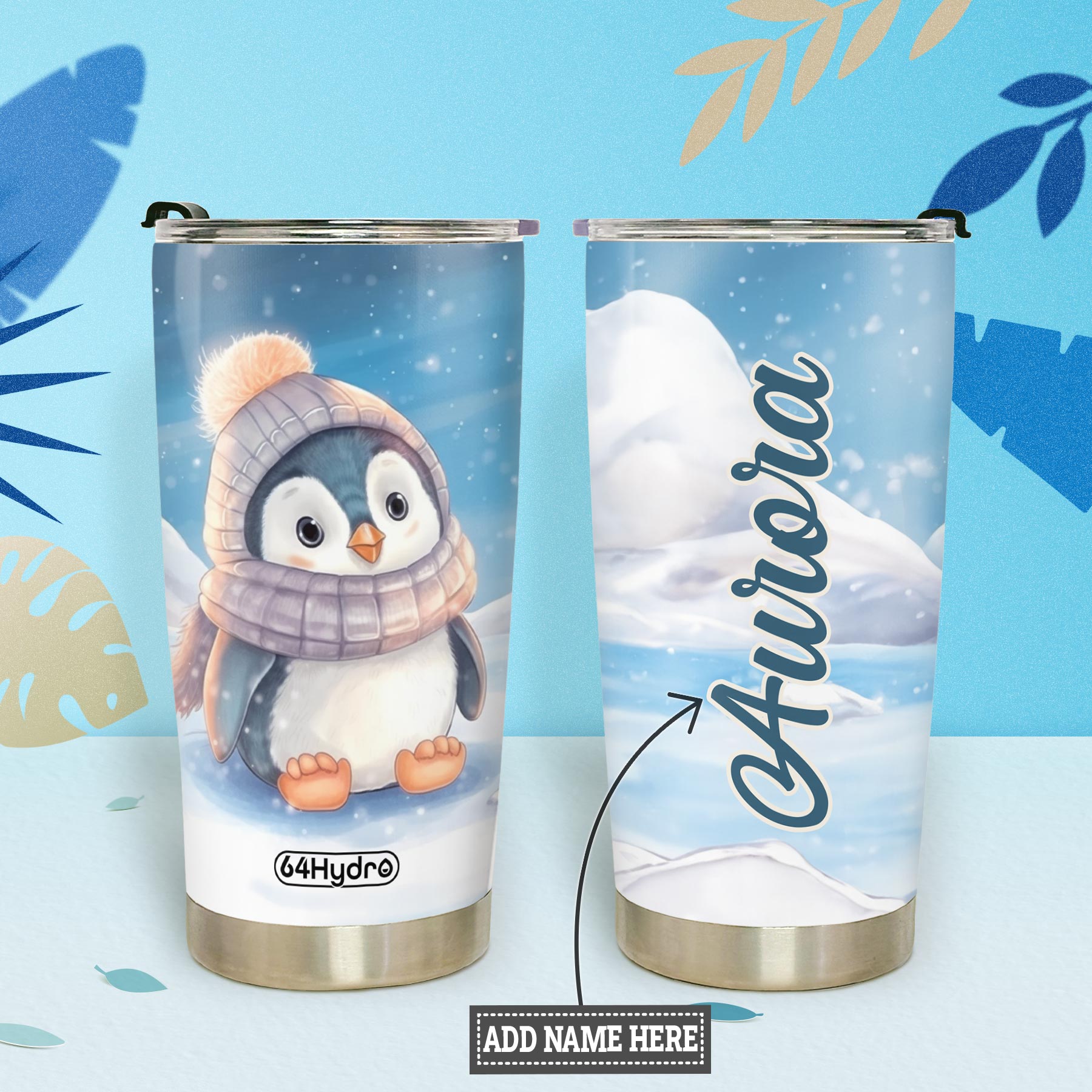 Cold Penguin HTRZ15090636ZV Stainless Steel Tumbler