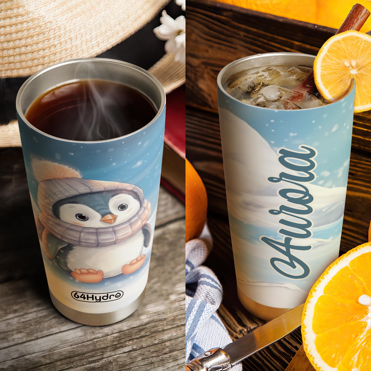 Cold Penguin HTRZ15090636ZV Stainless Steel Tumbler