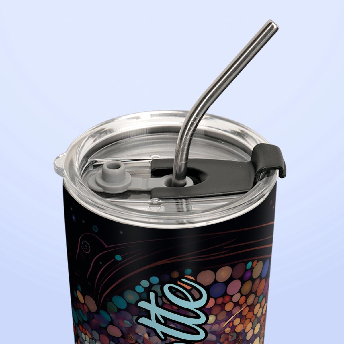 Colorful Dragonfly Crystal HTRZ07092804BZ Stainless Steel Tumbler