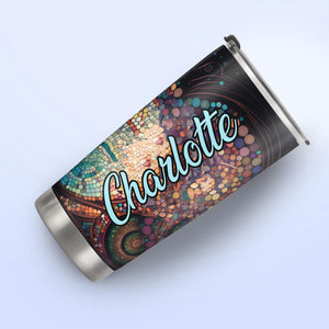 Colorful Dragonfly Crystal HTRZ07092804BZ Stainless Steel Tumbler