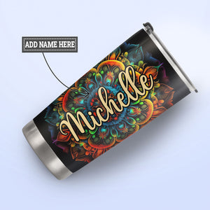 Colorful Mandala Butterfly HHAY060723878 Stainless Steel Tumbler