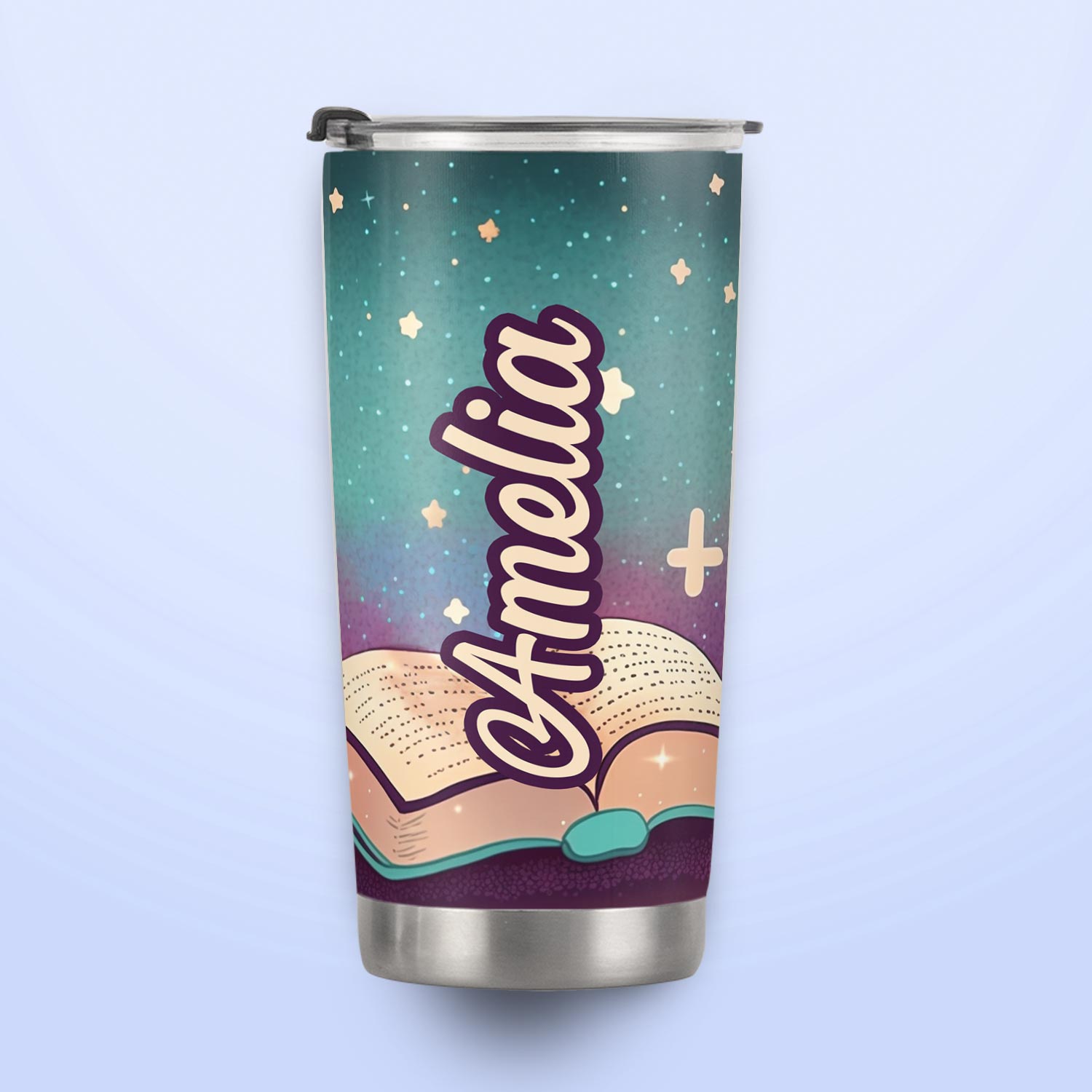 Cute Dachshund Reading Books HTRZ12092303DS Stainless Steel Tumbler