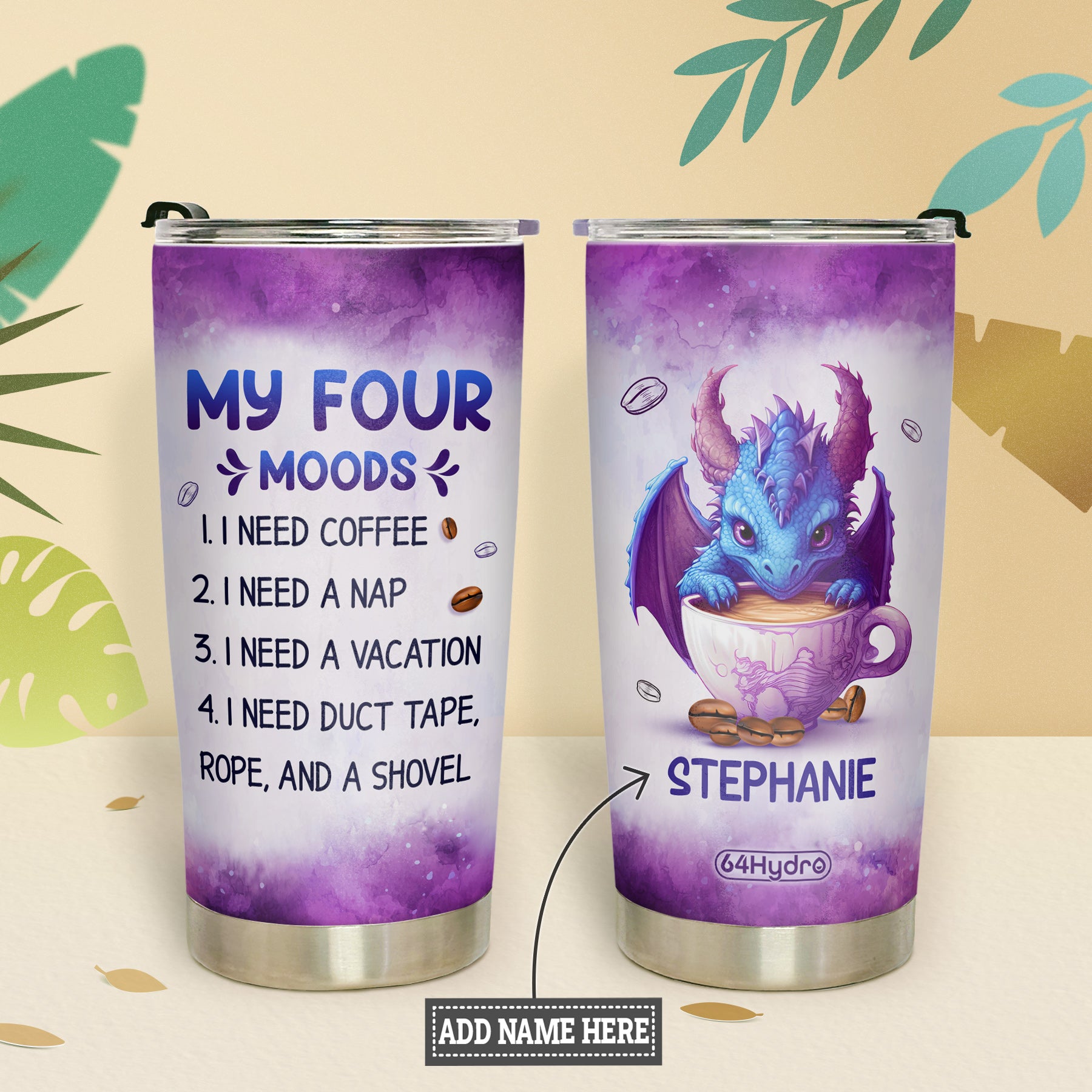 Dragon My Four Moods DNRZ280623592 Stainless Steel Tumbler