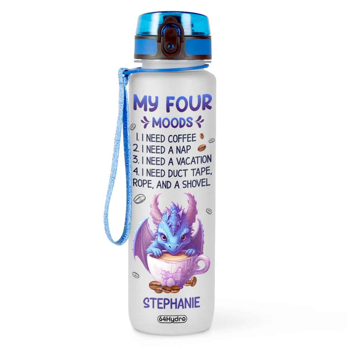 Dragon My Four Moods HHRZ09084742CX Water Tracker Bottle