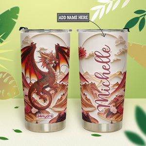 Dragon Quiling Paper HHAY070723064 Stainless Steel Tumbler