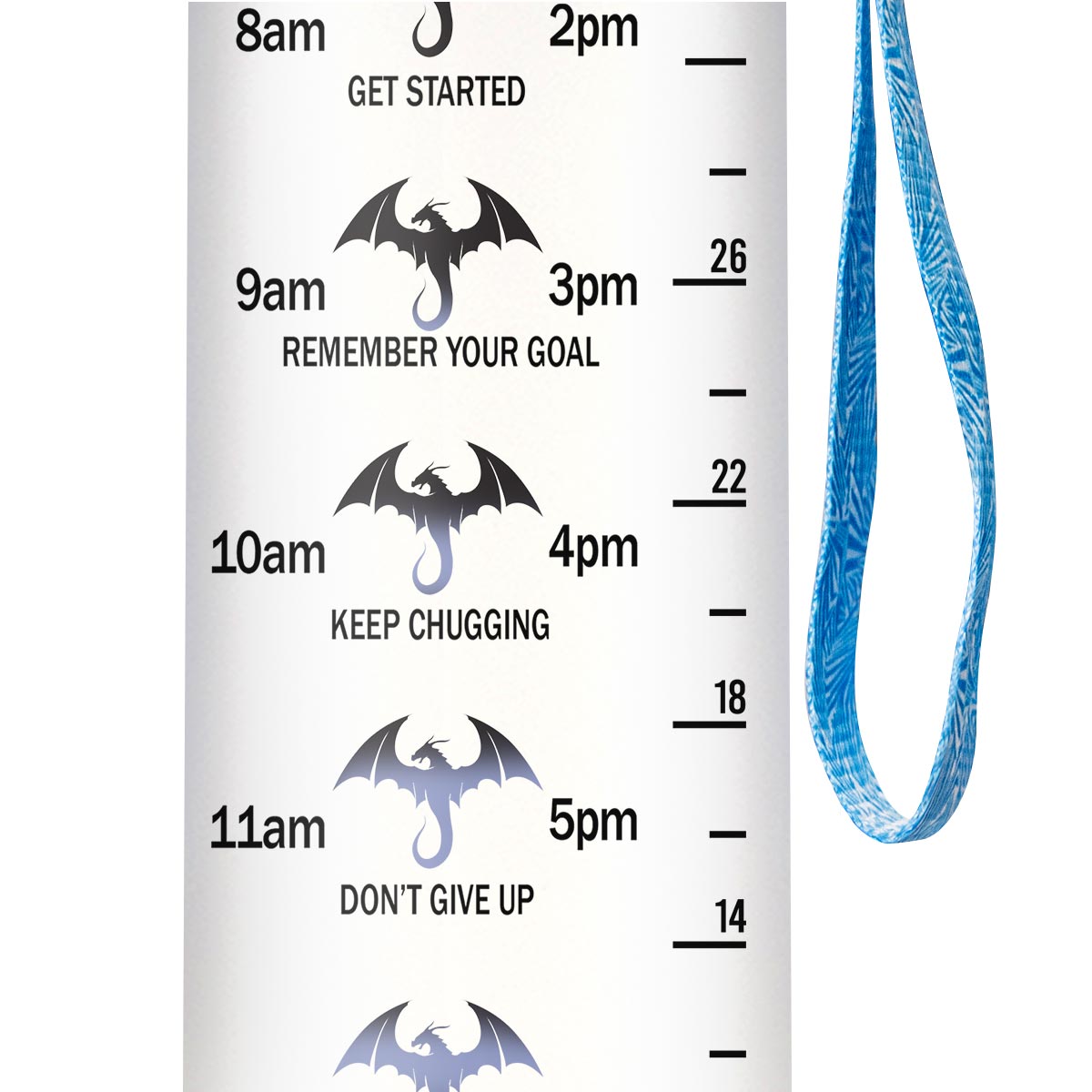 Dragon They Whispered To Her You Cannot Withstand The Storm HHRZ09086113EI Water Tracker Bottle