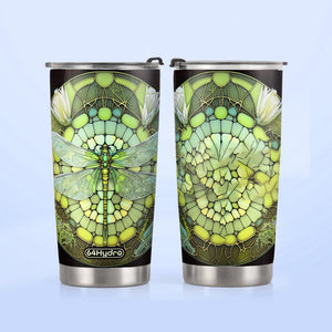 Dragonfly Chrysolite Crystal Mosaic HTRZ05095509TK Stainless Steel Tumbler