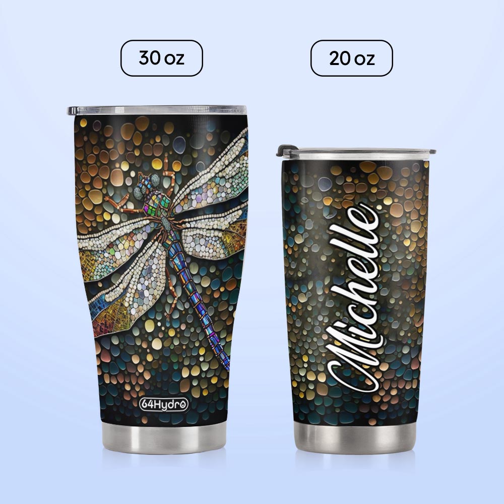 Dragonfly Crystal HTRZ07096717OM Stainless Steel Tumbler