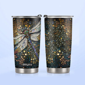 Dragonfly Crystal HTRZ07096717OM Stainless Steel Tumbler