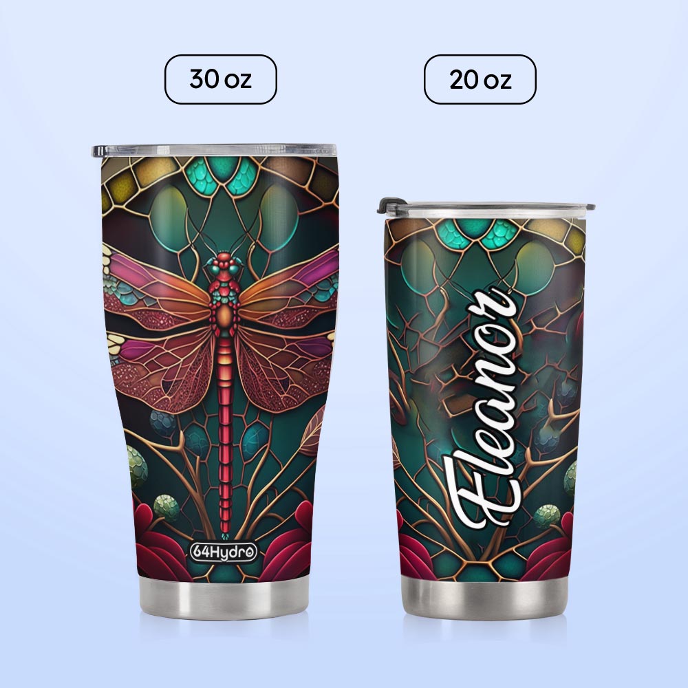 Dragonfly Ruby Mosaic HTRZ07097505NV Stainless Steel Tumbler