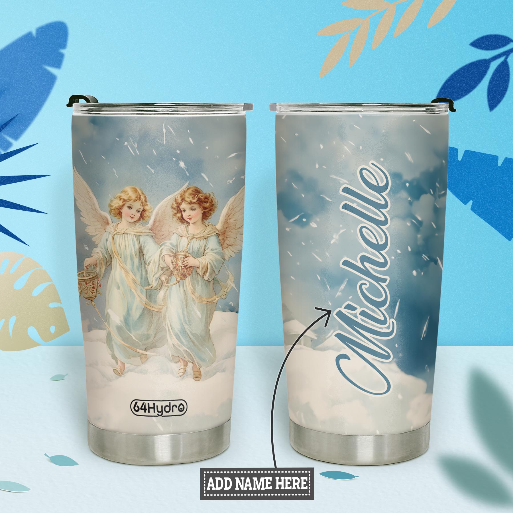 Faith Christmas Angels HTRZ31088489VE Stainless Steel Tumbler
